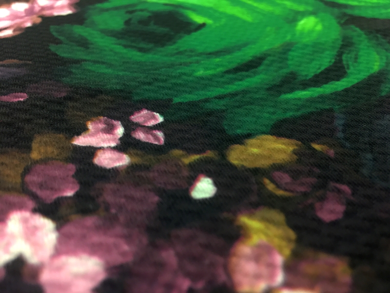 Impressionist Flower Knit Pique2