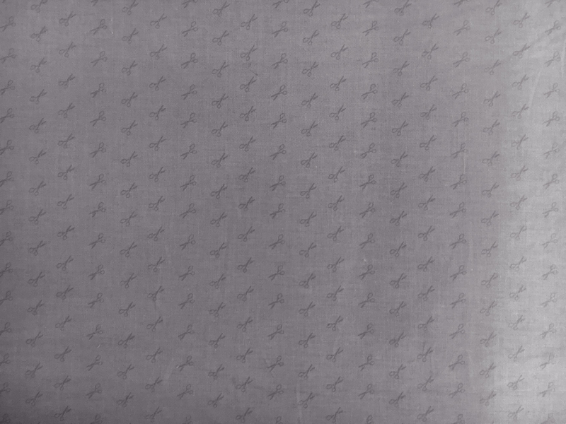 Cotton Broadcloth Little Scissors Print0