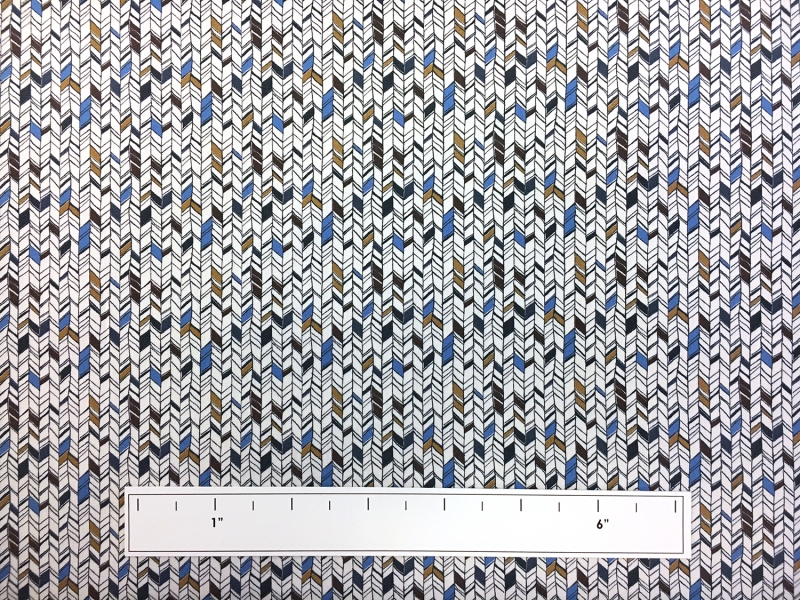 Cotton Broadcloth With Small Geometric Print2