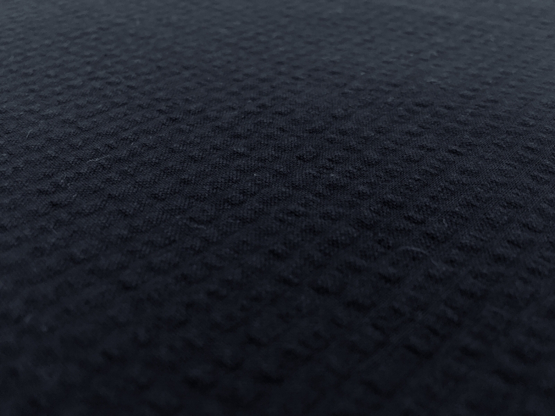 Cotton Seersucker in Navy2