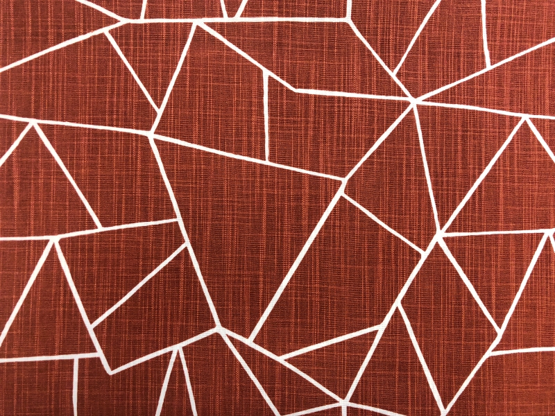 Cotton Sienna Upholstery Print0