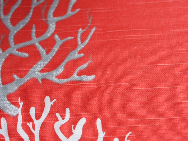 Cotton Canvas Corals Print2