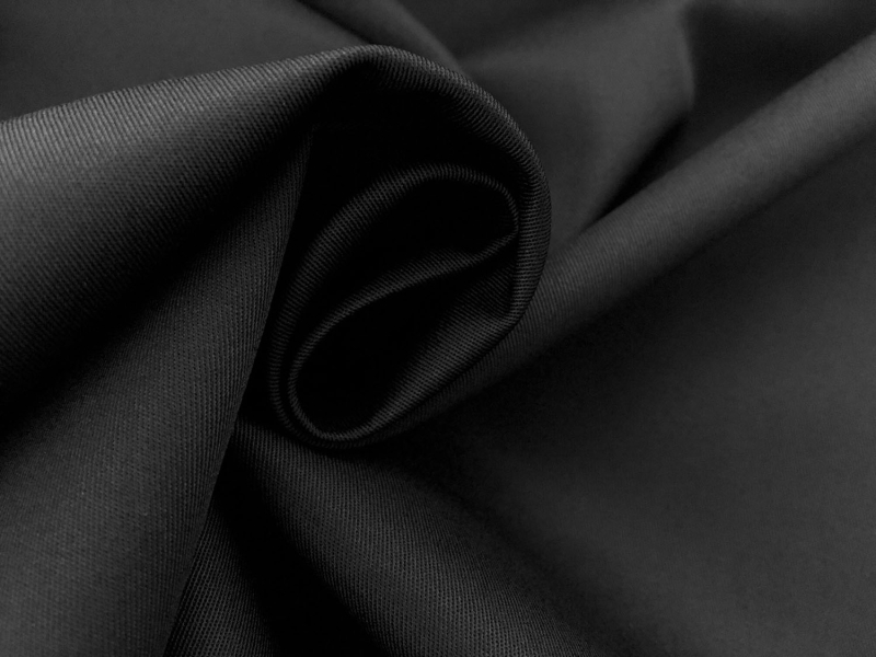 Combed Cotton Fineline Twill in Black1