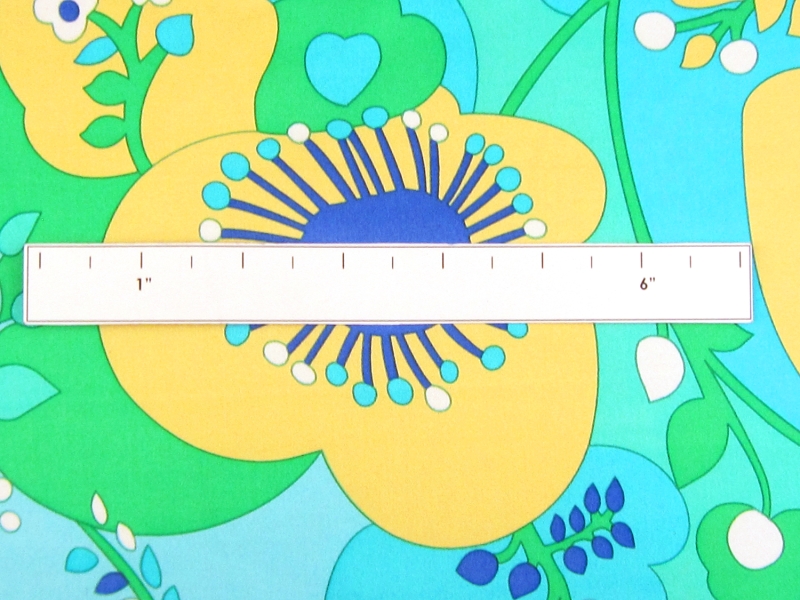 Printed Silk Charmeuse with Illustrated Leaves and Florals1