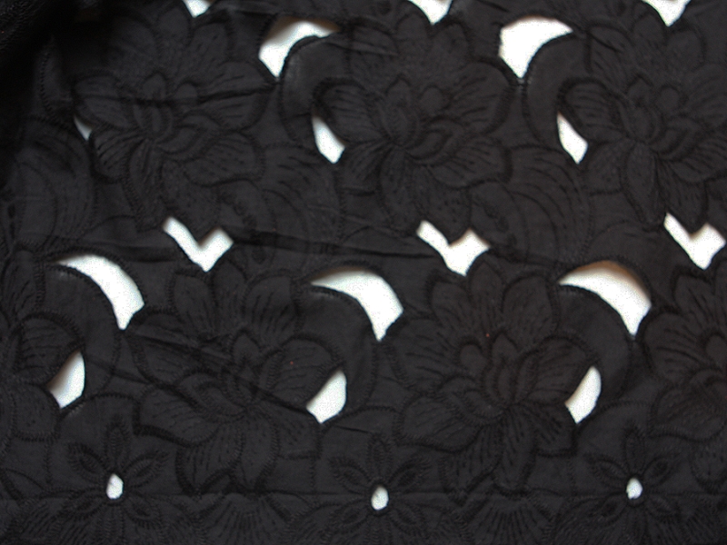 Cotton Eyelet in Black1