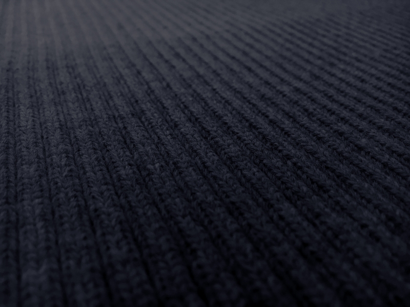 Made In The USA Acrylic Rib Knit in Navy1