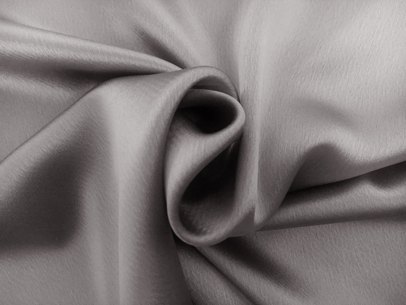 Triacetate Blend Crepe Back Satin in Silver0
