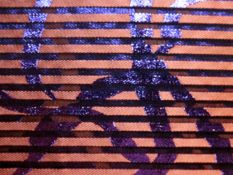 Silk Blend Metallic Stripe Organza2