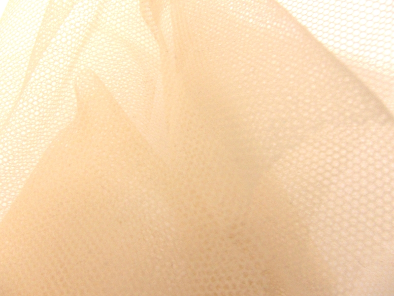 Italian Nylon Tulle in Beige1