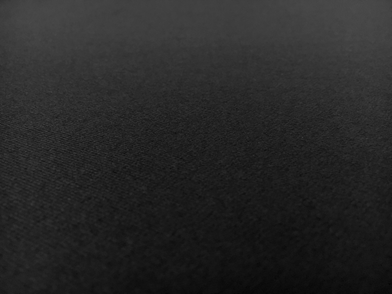 English Heavy Wool Satin in Black0