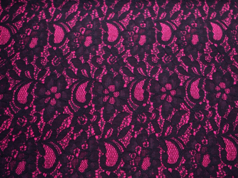 Fused Lace on Boiled Wool Blend0