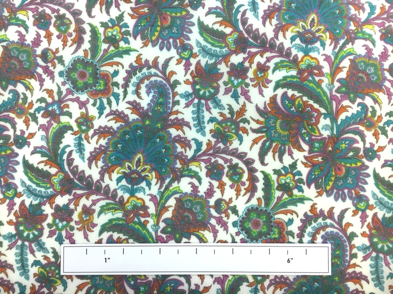 Ratti Cotton Silk Voile Paisley Print3