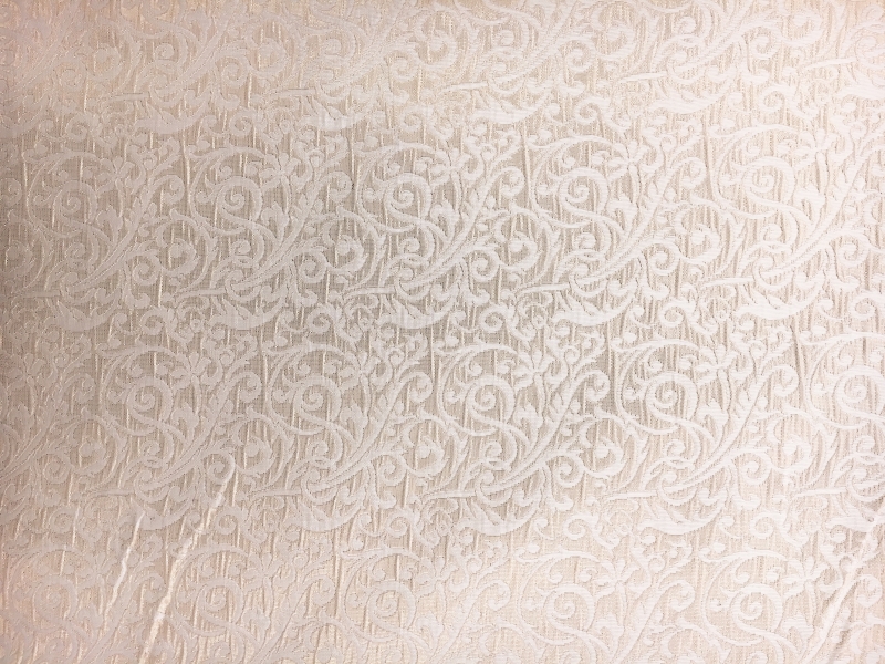 Metallic Brocade with Victorian Ornamentations0