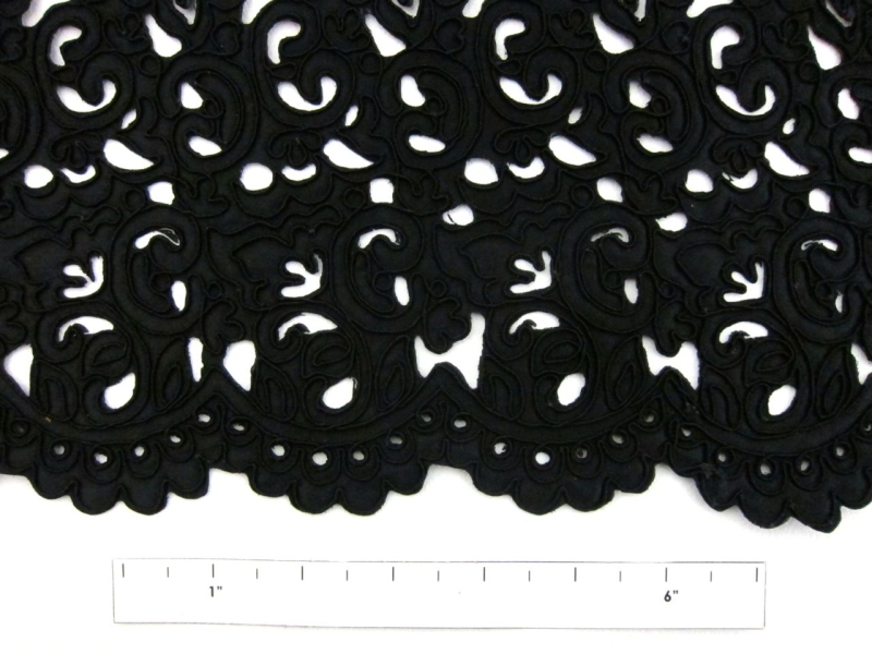 Laser Cut Corded Satin 1