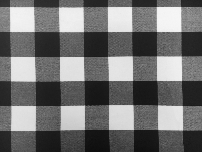 Carolina Cotton Gingham in Black0