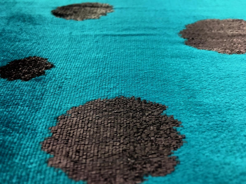 Silk Lurex Panné Velvet with Dots2