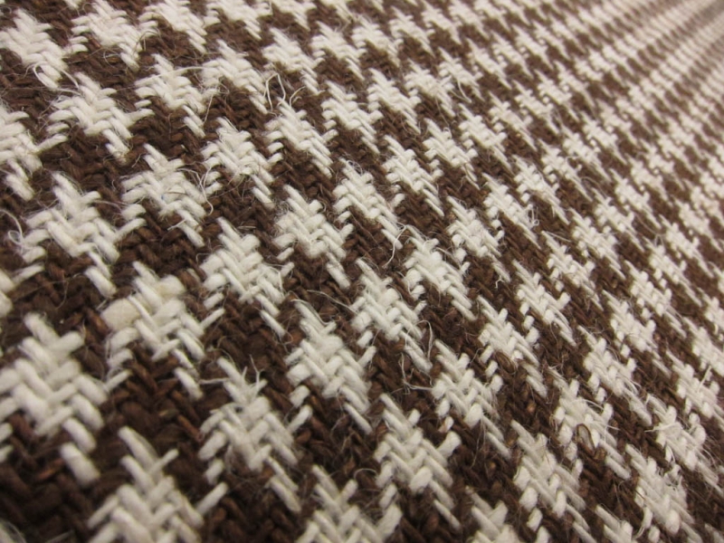 Linen Upholstery Houndstooth 2