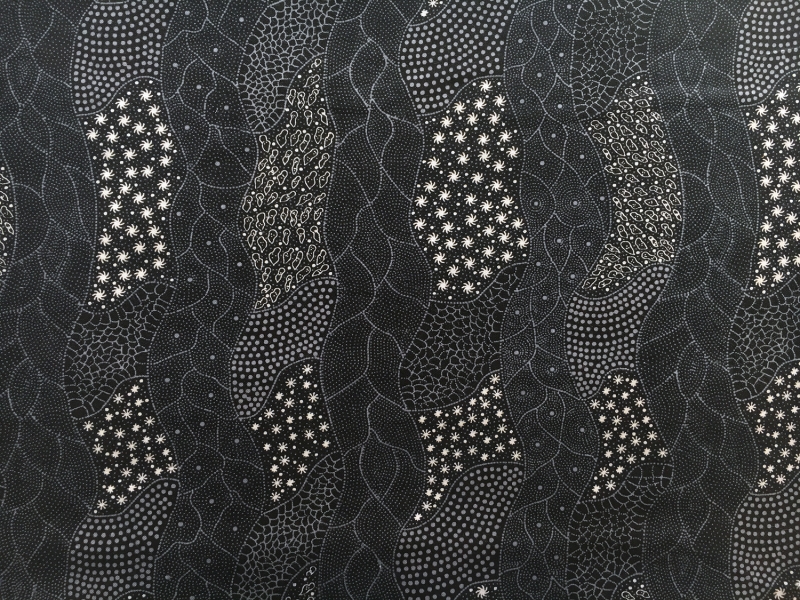 Australian Cotton Print With Aboriginal Motif0