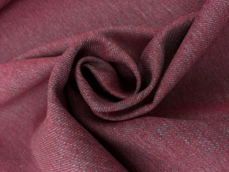 Cotton Flannel Twill in Wine Red1