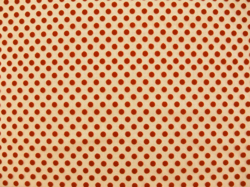 Polka Dotted Flocked Tulle0