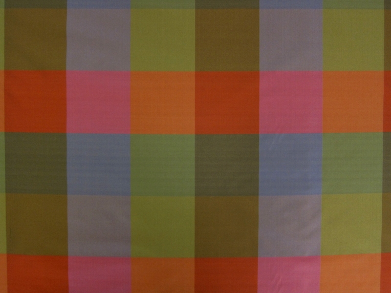 Pure Silk Taffeta Check0