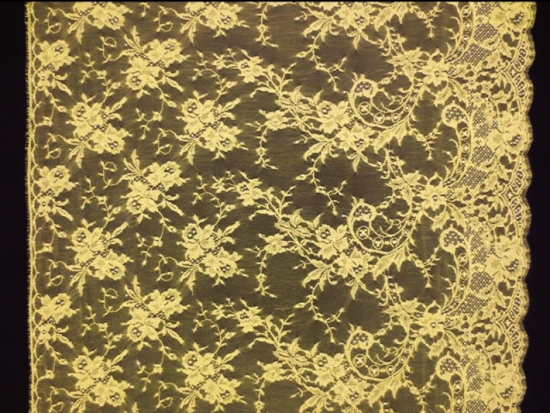 Beaded Metallic Chantilly Lace3