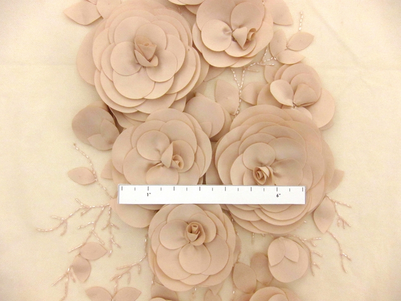 Flower Appliqué on Tulle Panel3
