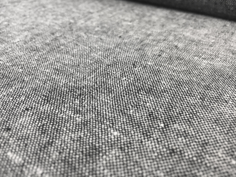 Yarn Dyed Linen Cotton Blend in Black0