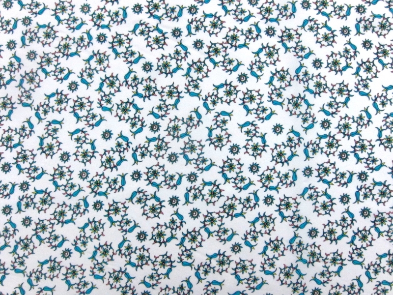 Printed Silk Charmeuse0