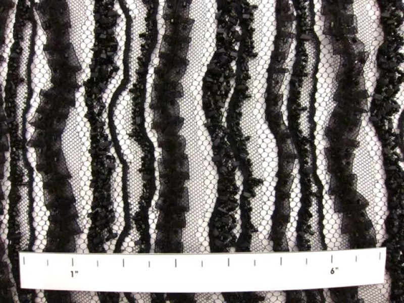 Ribbon Beads and Stones on Novelty Lace1