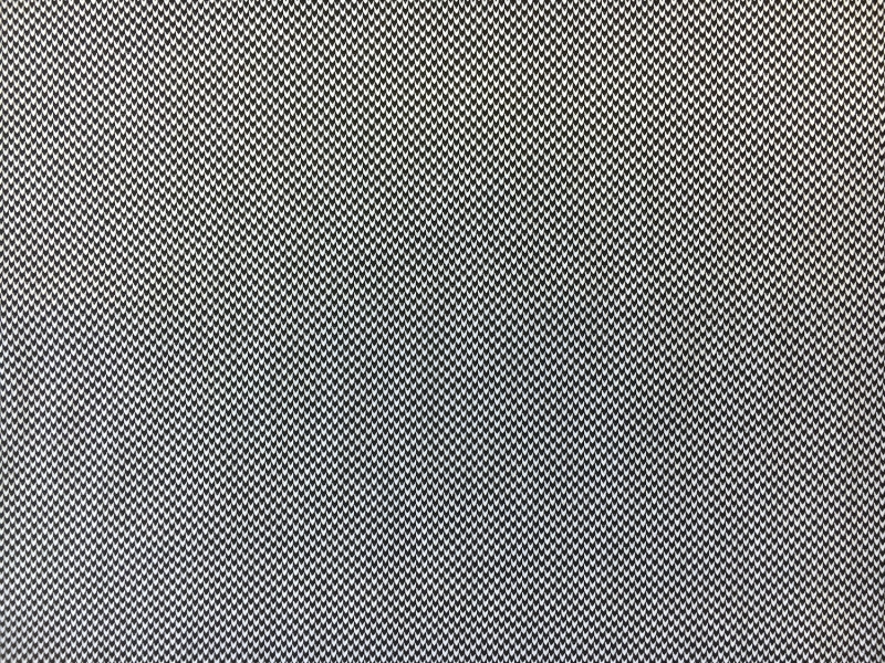 Italian Cotton Chevron Dobby Shirting in Black0