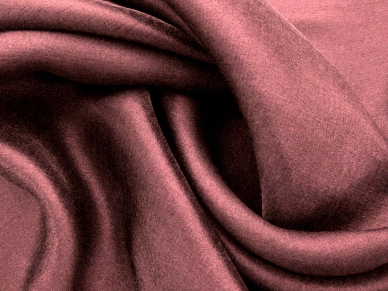 Washed Lamé in Deep Plum0