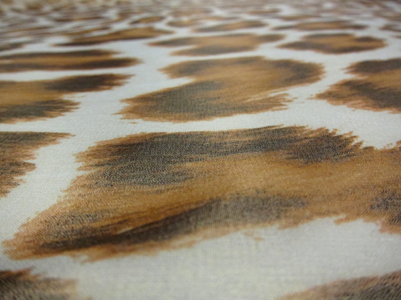 Printed Metallic Silk Chiffon2