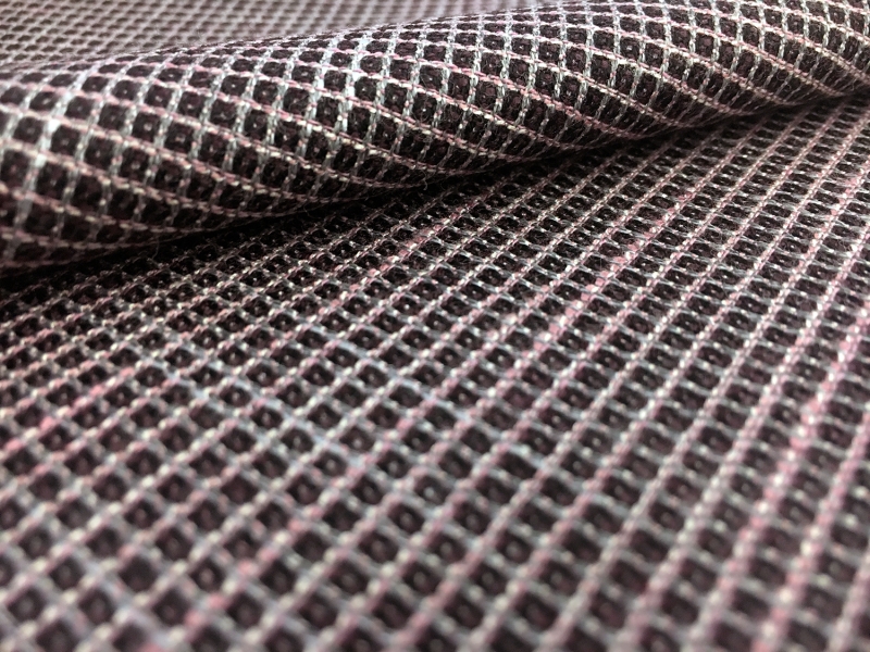 Italian Bamboo Wool Lycra Suiting in Burgundy2