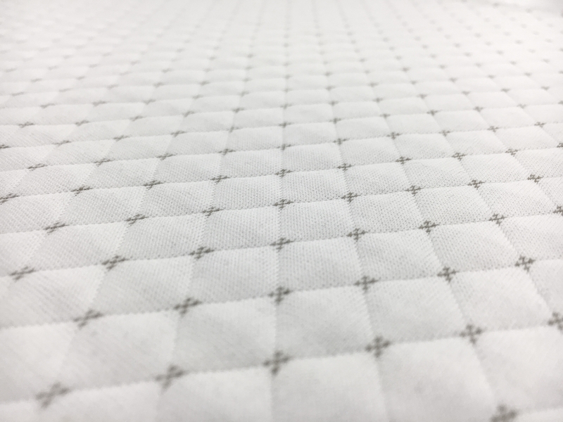 Quilted Novelty Knit in White3