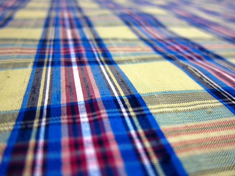 Silk Shantung Plaid2