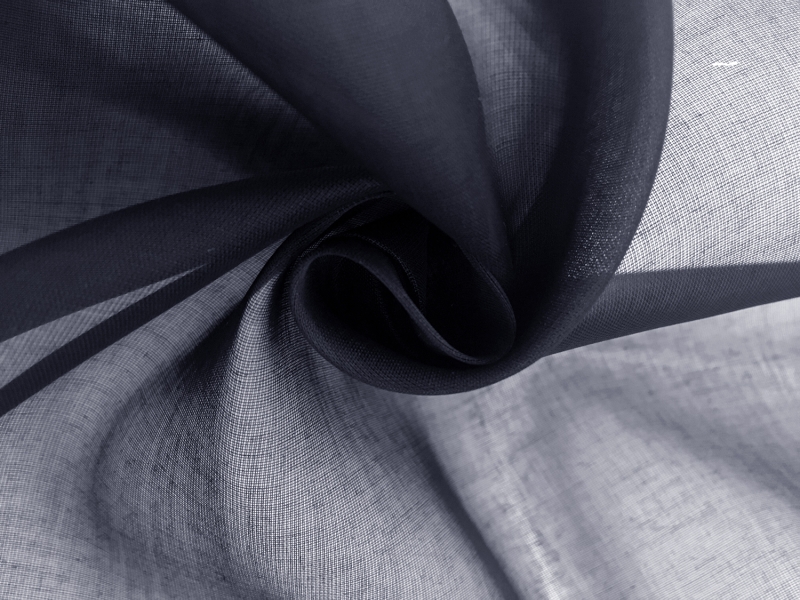 Swiss Cotton Organdy in Navy0