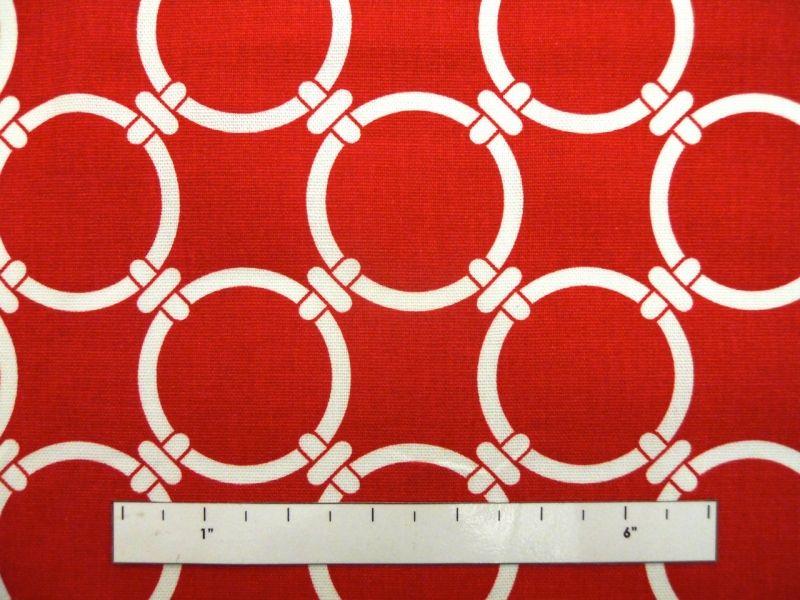 Cotton Canvas Chain Links Print1