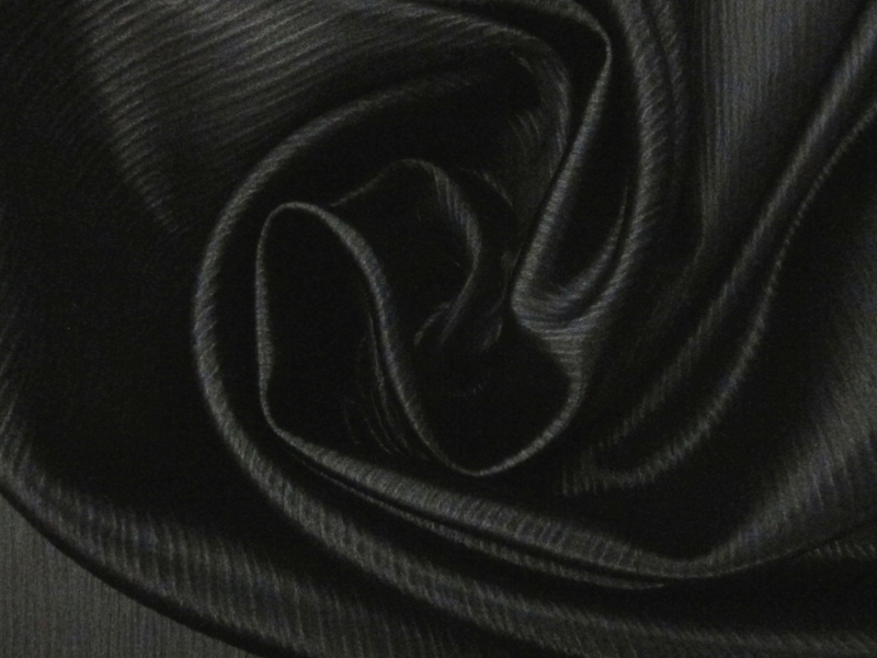 Viscose Blend Metallic Charmeuse Plissé0