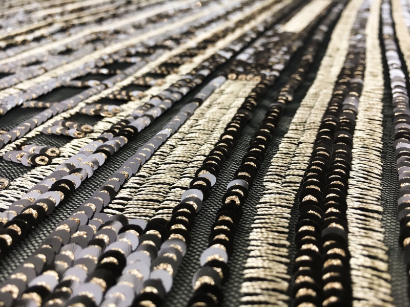 Metallic Embroidery and Sequins on Tulle3