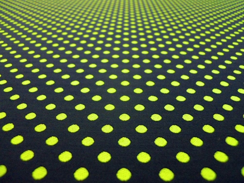 Polyester Rayon Blend Polka Dot Brocade2