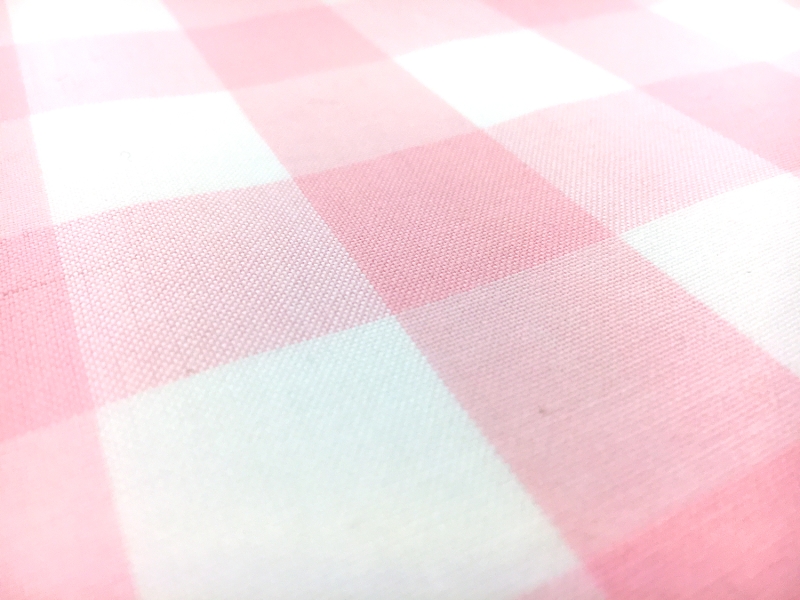 Carolina Cotton Gingham in Rose Petal2