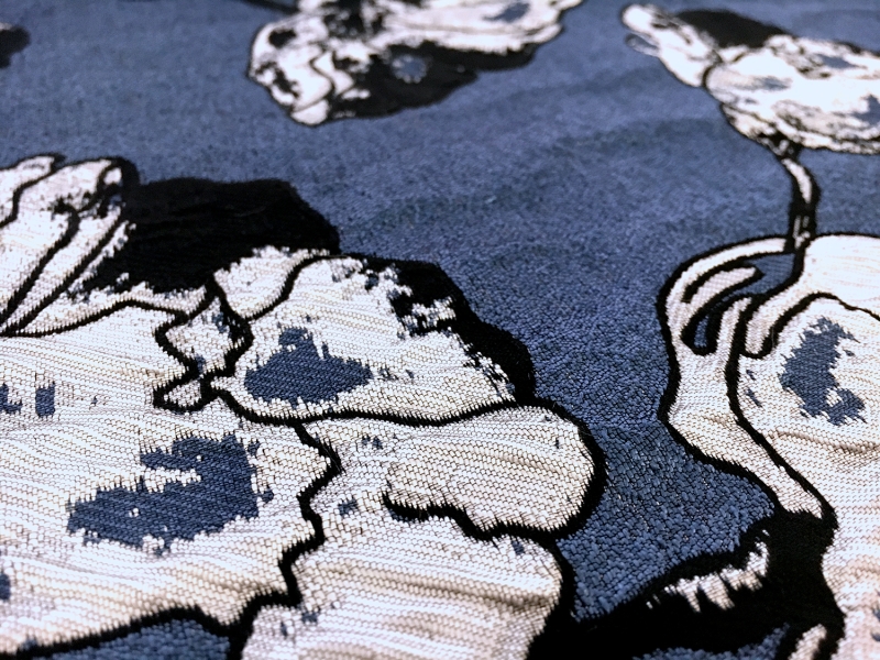 Silk Blend Jacquard Brocade with Florals2