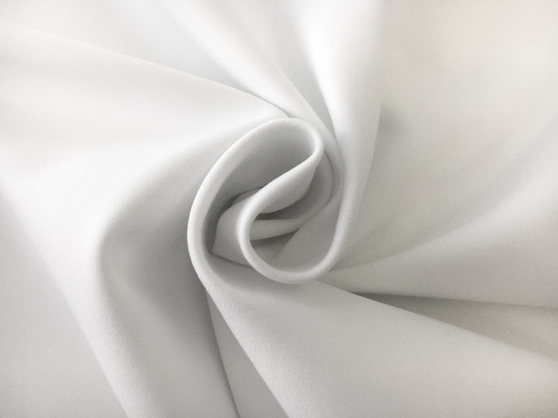 Viscose Nylon Spandex Ponte Knit in White1
