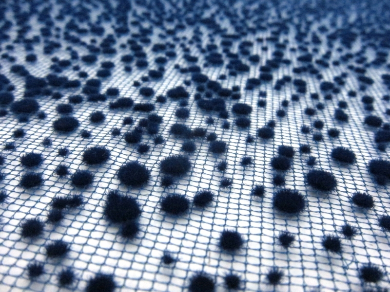 Flocked Tulle (in Navy)2