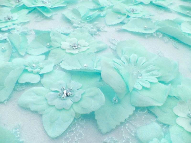 Flower Appliqué on Tulle1