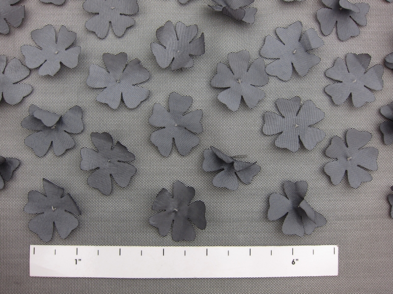 Flowers Appliqué on Tulle1