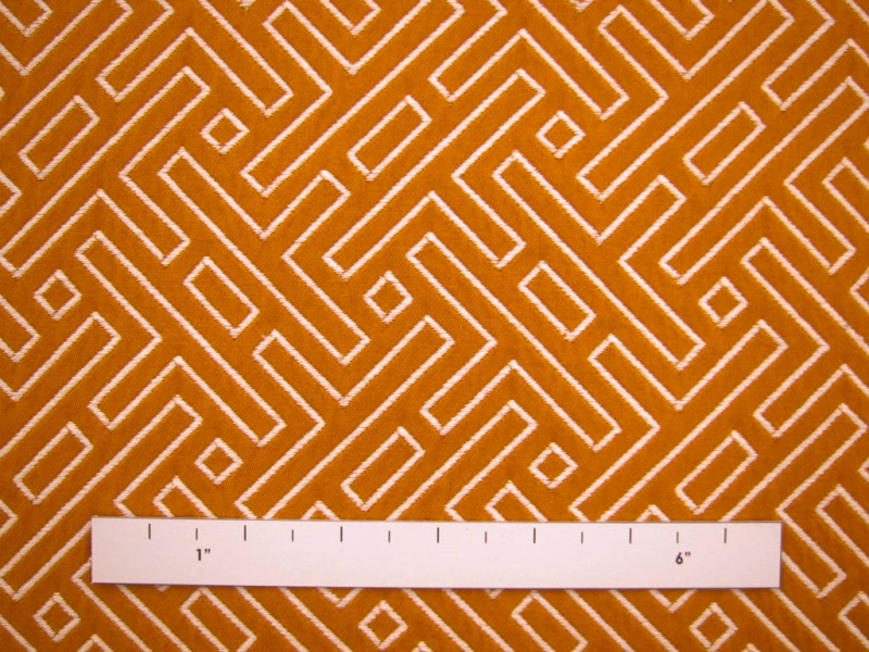 Cotton Blend Upholstery Labyrinth Brocade1