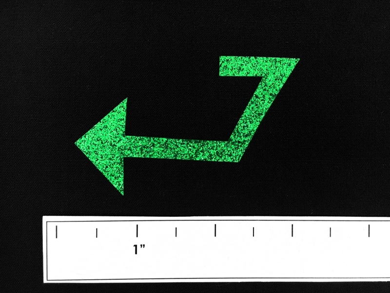 Heat Transfer Polyester Glitter Adhesive in Kelly4