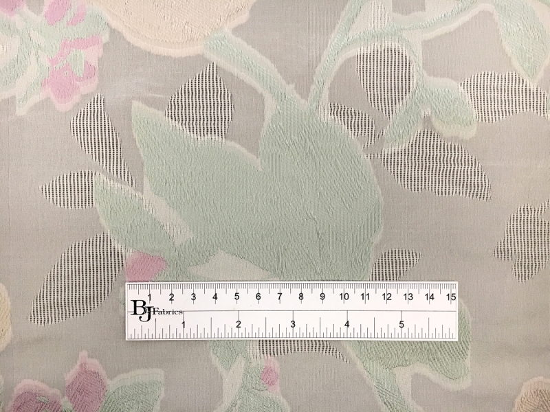 Silk Blend Metallic Fil Coupé Organza with Floral Motifs1